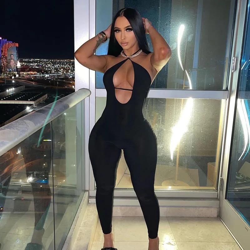 

Jumpsuit Women Elegance Combinaison Femme Sport Body Overalls Sexy Club Party Outfits for Woman Summer 2022 One Piece Ropa Mujer