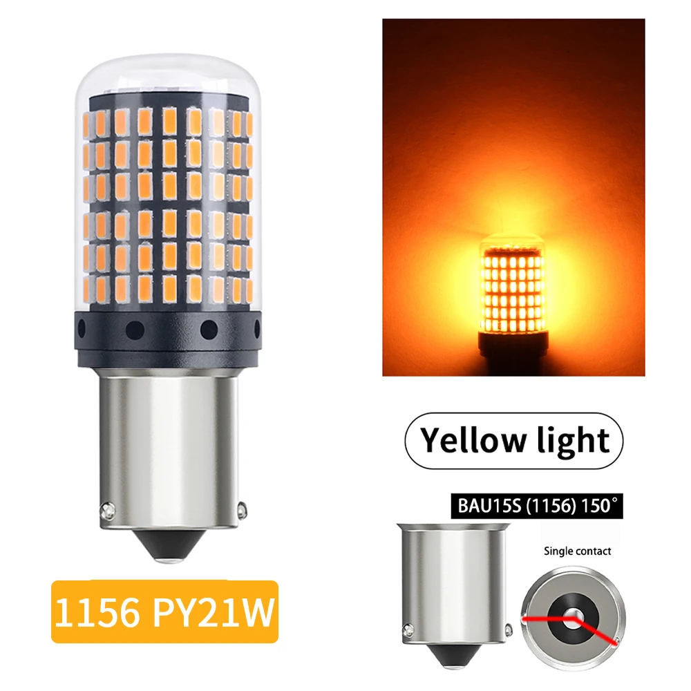 

Комплект Из 2-х Мощных Автомобильных Светодиодных Ламп Oprah 1156 BA15S P21W BAU15S PY21W 1157 P21/5W 7440 W21W Canbus 3014SM...