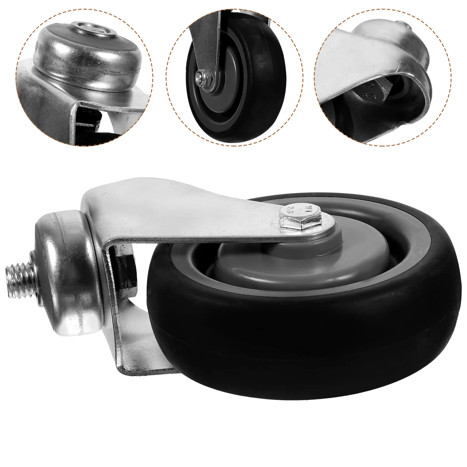 

Replacement Caster Wheel Swivel Trolley Wheels Cart Rolling Silent Heavy Duty Casters
