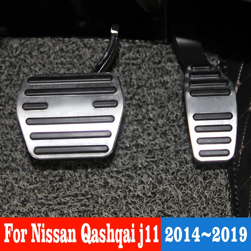

Car Accelerator Gas Pedal Fuel Brake Pedal Plate Cover Non-slip Accessories For Nissan Qashqai j11 2014 2015 2016 2017 2018 2019