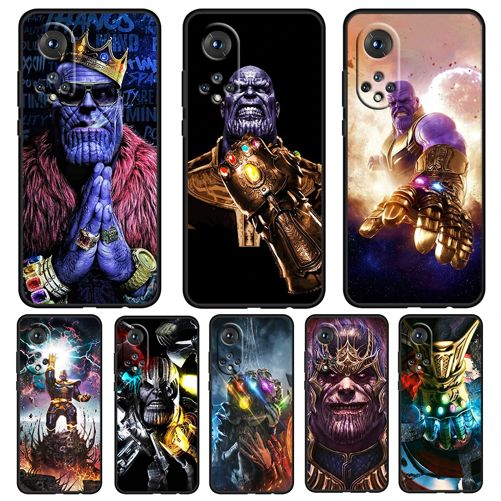 

Thanos marvel hero For Honor 60 50 20 SE Pro X30 10X 10i 10 9X 9A 8X 8A Lite Silicone Soft TPU Black Phone Case Capa Cover Coque