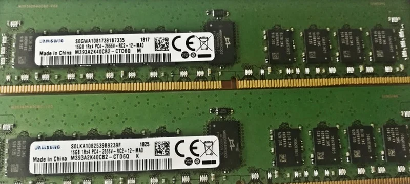 

RAM M393A2K40CB2/BB2-CTD6Q 16G 1RX4 DDR4 2666 ECC server memory