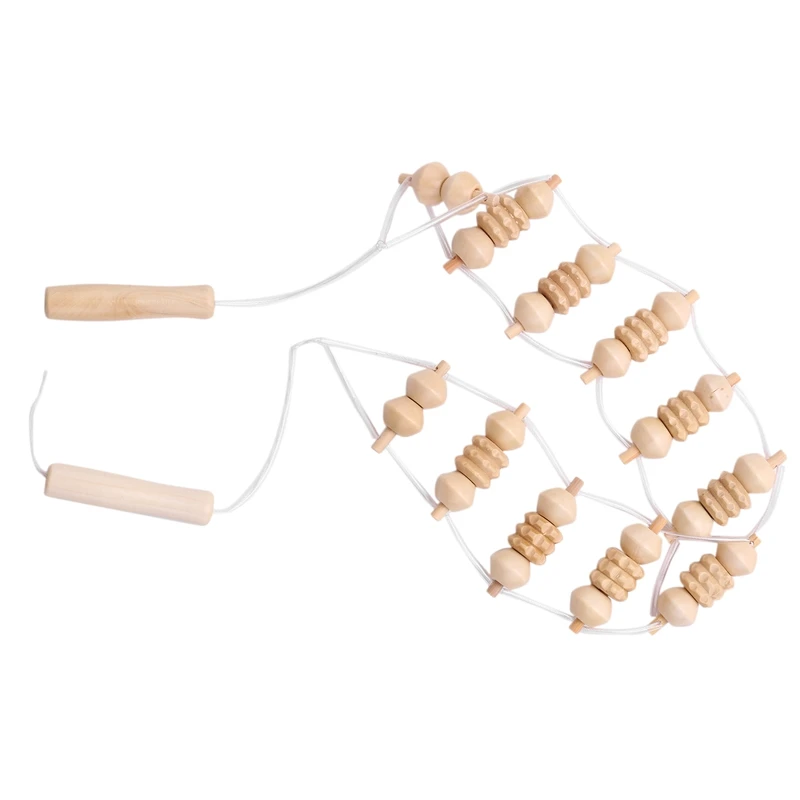

Wood Therapy Massage Tools - Trigger Point Self Massager, Full Body Muscle Pain Relief - Portable Up And Down