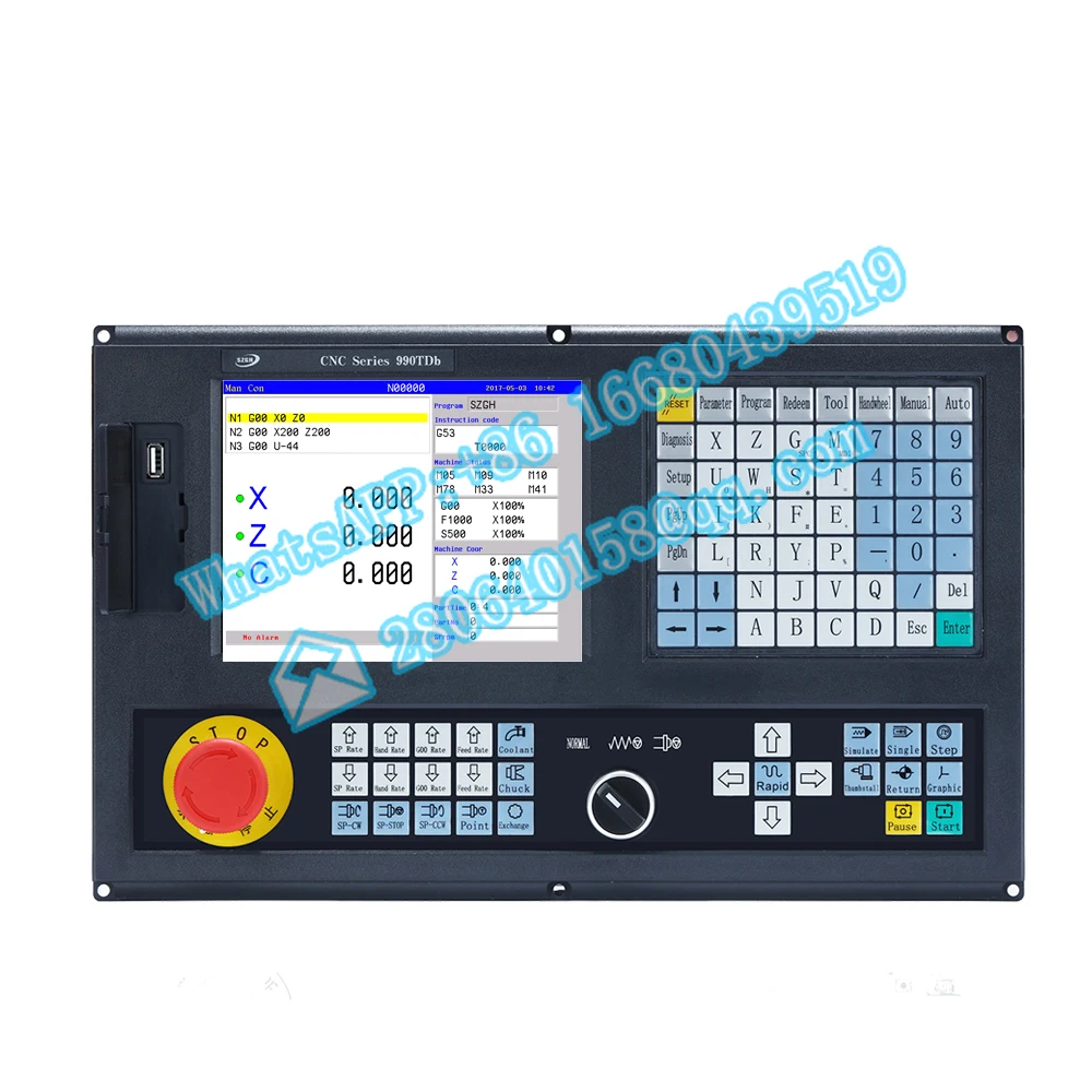 

Cheap and fine 2 Axis Lathe CNC Machine Controller CNC990TDb