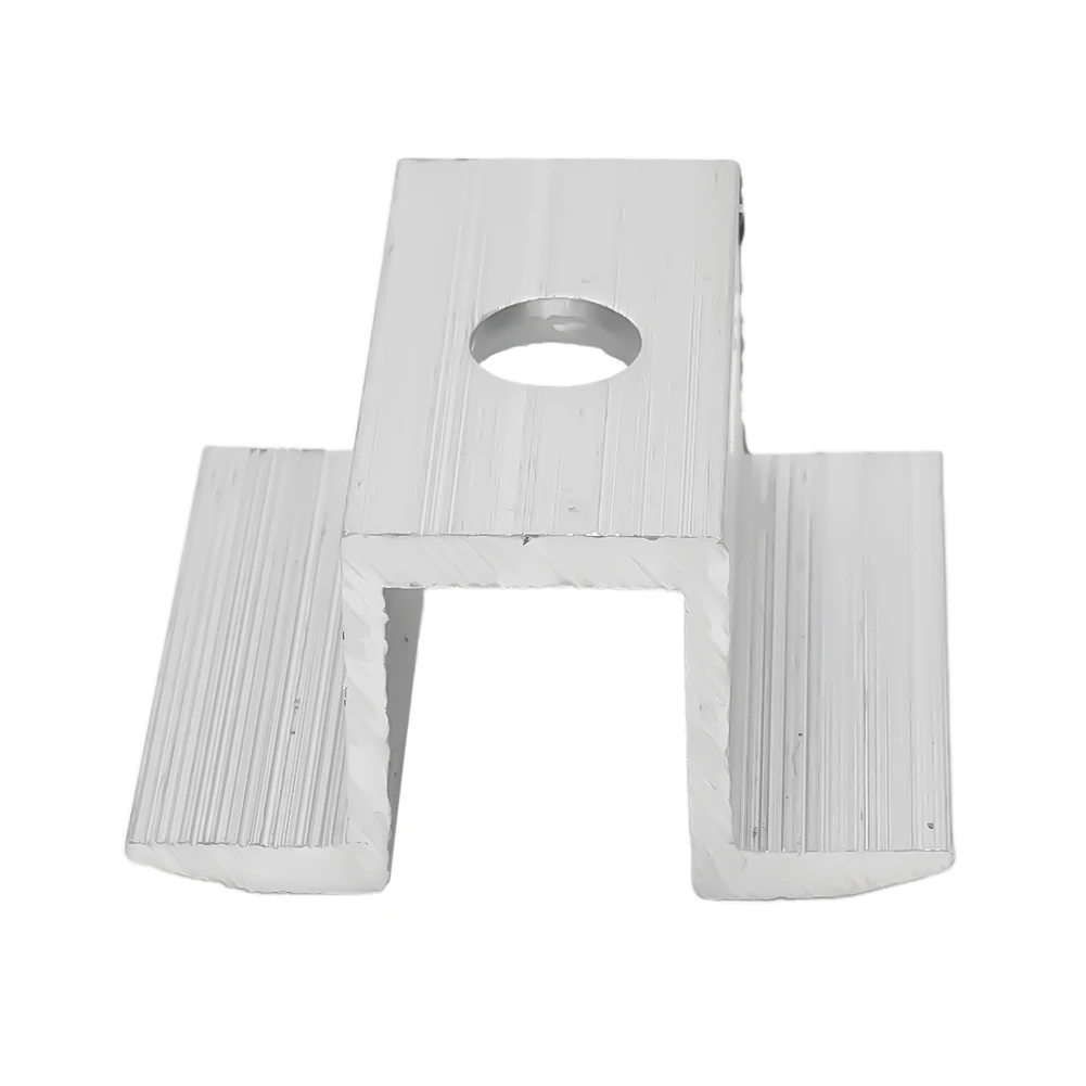 

10Pcs Solar Middle Clamp Aluminum Alloy For Frame Height 25 - 50mm For Most Frame Modules Solar Panel Accessories