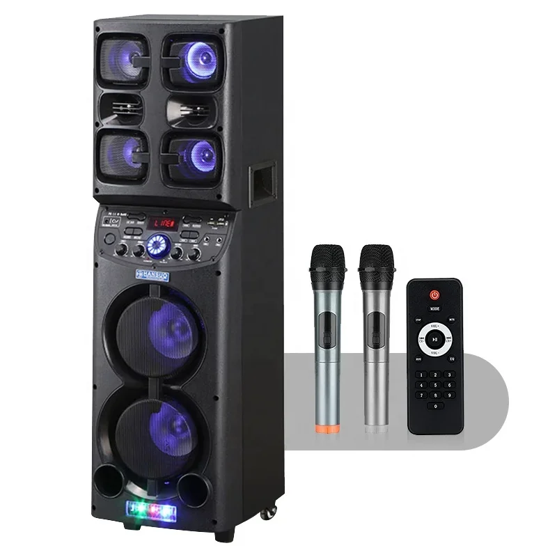 

TD0655 bosinas amplificada sound equipment/amplifiers big speakers outdoor dj party karaoke speakers with 2 wireless microphone