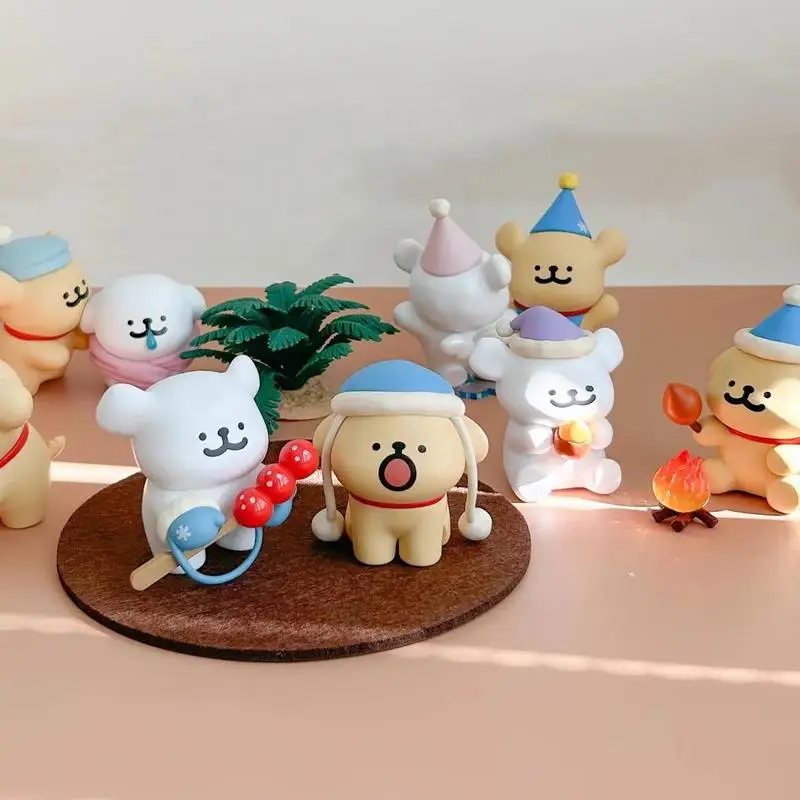 Мальтийская глухая коробка линия щенка теплая серия модная игра милое украшение