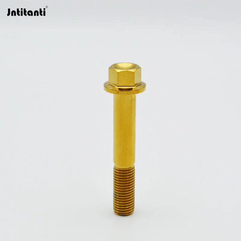 Jntitanti GR5 Винты с фланцевым болтом из титанового сплава M10 X 1 25x15 20 25 30 35 40 45 50 мм для