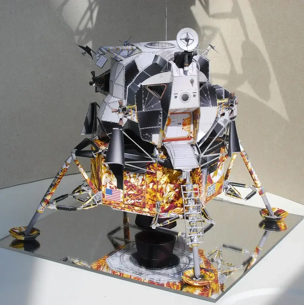 План Apollo 13 лунный модуль сделай сам 3D бумажная карточка модель строительные