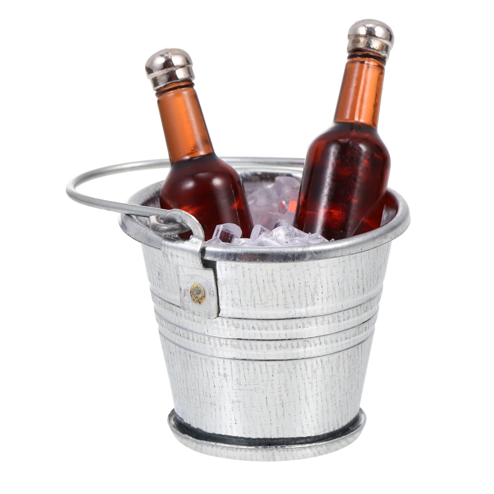 

Миниатюрный набор для бара, оцинкованный ковш для дома, пивной стеклянный мини-охладитель