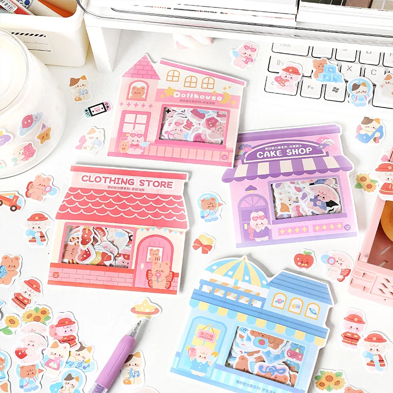 

Mr. Paper серия с персонажами из мультфильмов о животных милые наклейки Kawaii Декоративные DIY справочники Канцтовары художественные принадлежности наклейки для детей