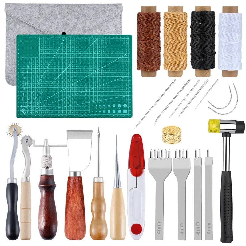 Профессиональный Набор Инструментов Для Рукоделия Из Кожи Начинающих