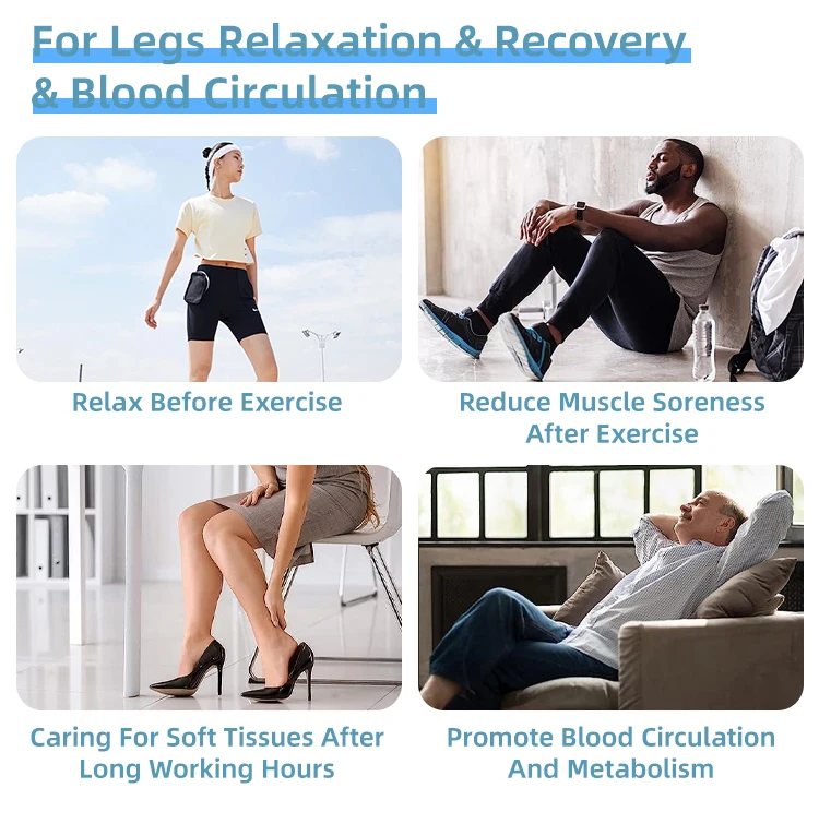 Беспроводные компрессионные ботинки для ног Posture Pieds Therapie и De Genou Air Massseur Jambe