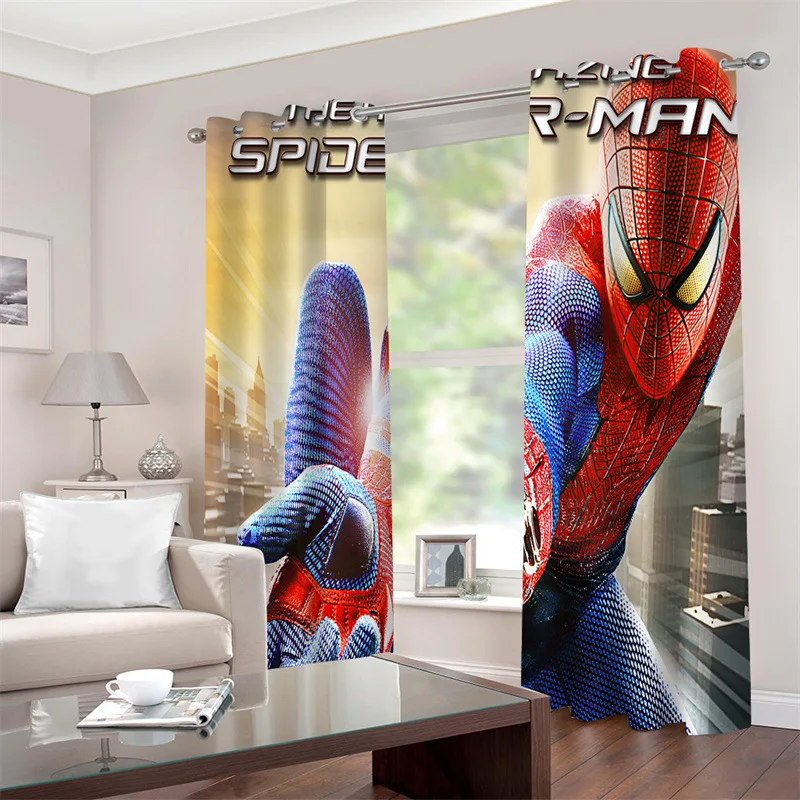 

Занавеска «Человек-паук» Disney, полностью затеняющая Штора для детской спальни, домашнее украшение, детские подарки