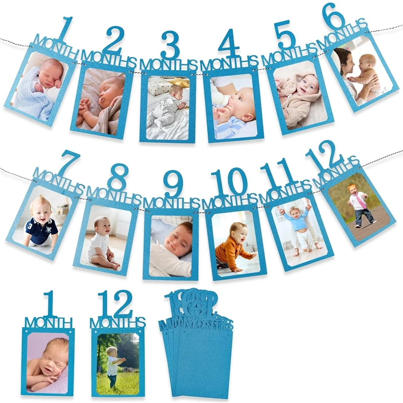 Баннер на первый день рождения ребенка 1-12 месяцев