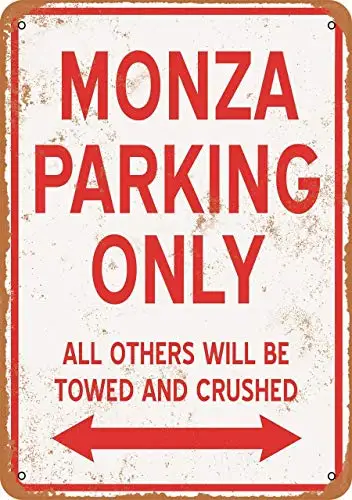 

Great Tin Sign Aluminum 8X12 Monza Parking Onlys for Outdoors,Beer Cafe Bar Pub Beer Club Wall Home Decor Retro Novelty Outdoor
