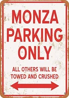 great tin sign aluminum 8x12 monza parking onlys for outdoorsbeer cafe bar pub beer club wall home decor retro novelty outdoor
