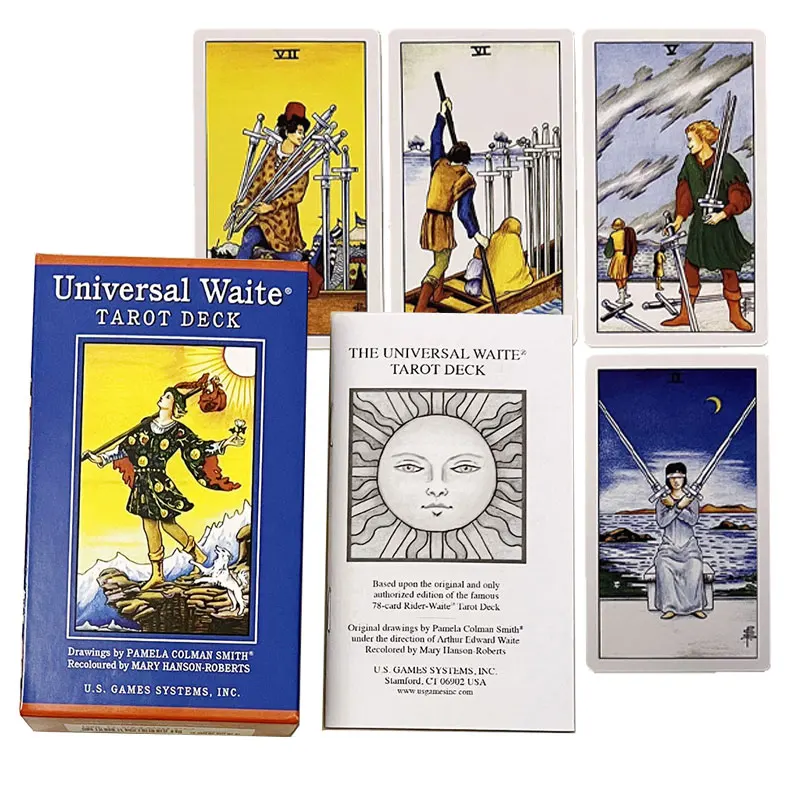 Универсальная колода Таро Уайта с бумажным руководством английские карты для