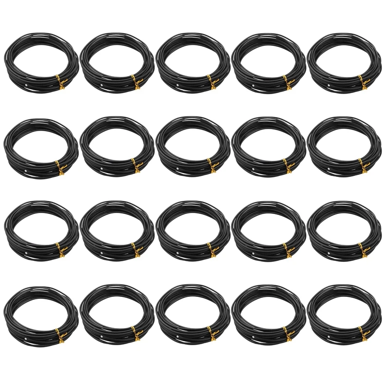 

20 Rolls Bonsai Wires Anodized Aluminum Bonsai Training Wire In 5 Sizes - 1.0 Mm, 1.5 Mm, 2.0 Mm, 2.5 Mm, 3.0 Mm Black