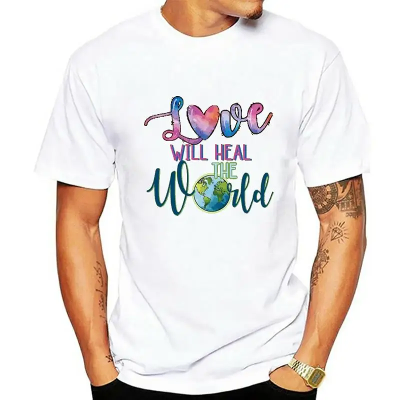 

Plus Size S-5XL Women T Shirt Love Earth Letters Print T-Shirt 100% Cotton Woman TShirts Short Sleeve Tees Summer Tops