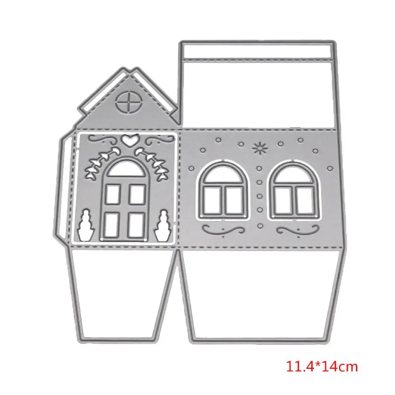 Дом металлический трафарет DIY скрапбукинг альбом штамп бумажная карта Embossi M76D