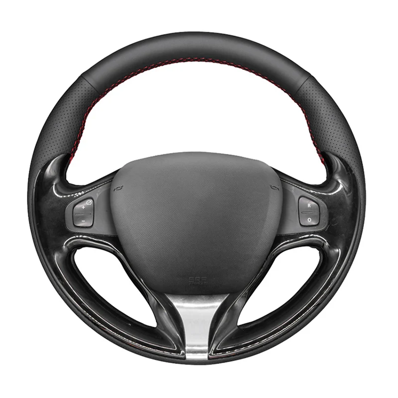 

DIY Leather Car Steering Wheel Cover For Renault Clio Captur Renault Samsung QM3 2013-2016 Auto Interior Grip On Wrap Cover