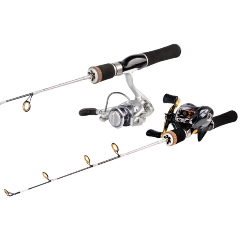 

Ice Fishing Rod Set 55cm/85cm Epoxy Material Ultra Short Raft Rod Rod Travel High Quality Fishing Tackle
