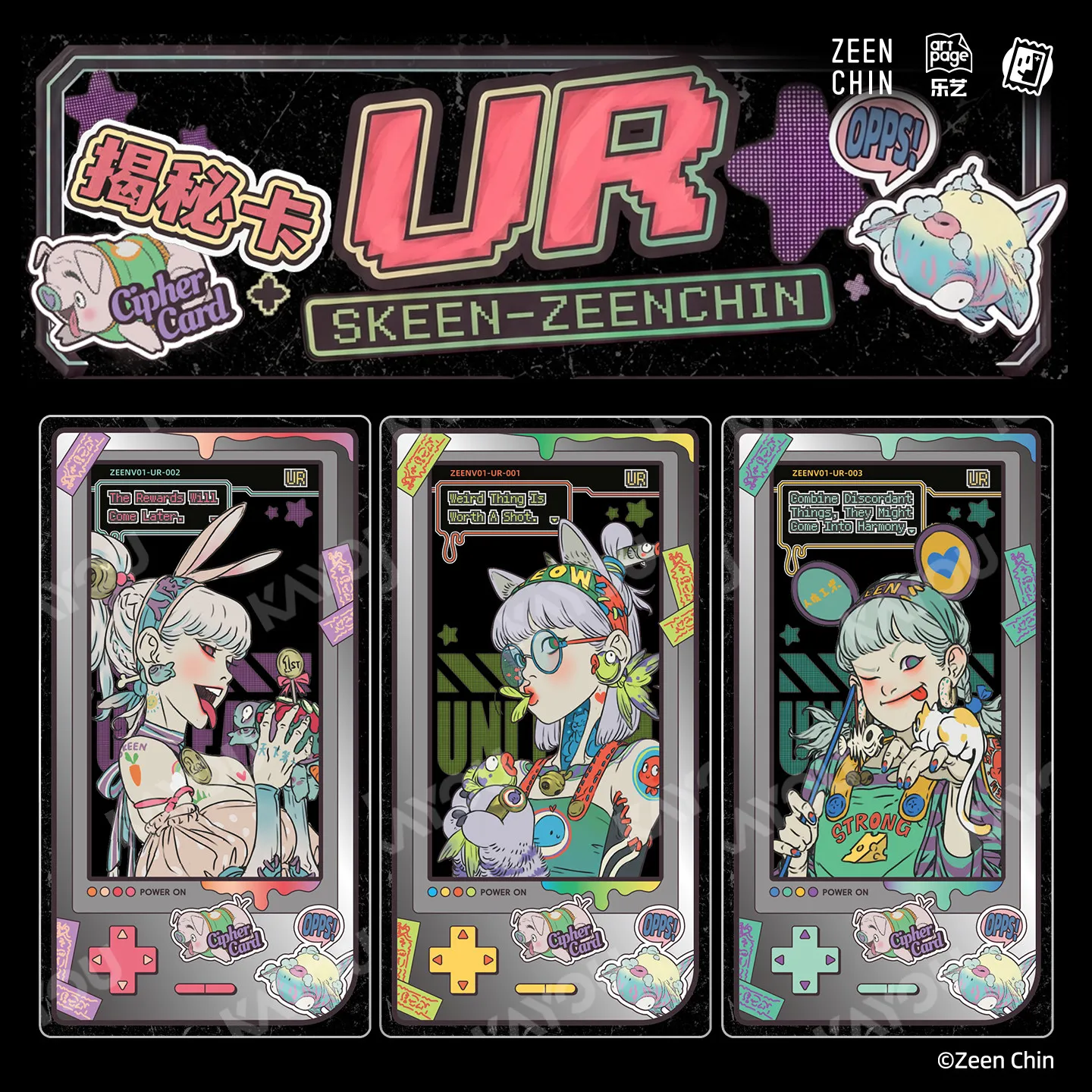 Фото Оригинальные коллекционные карточки KAYOU SKEEN-ZEENCHIN Limited Edition Lucky Boom Holo Cards: набор для современного городского искусства, игрушки, подарки №5