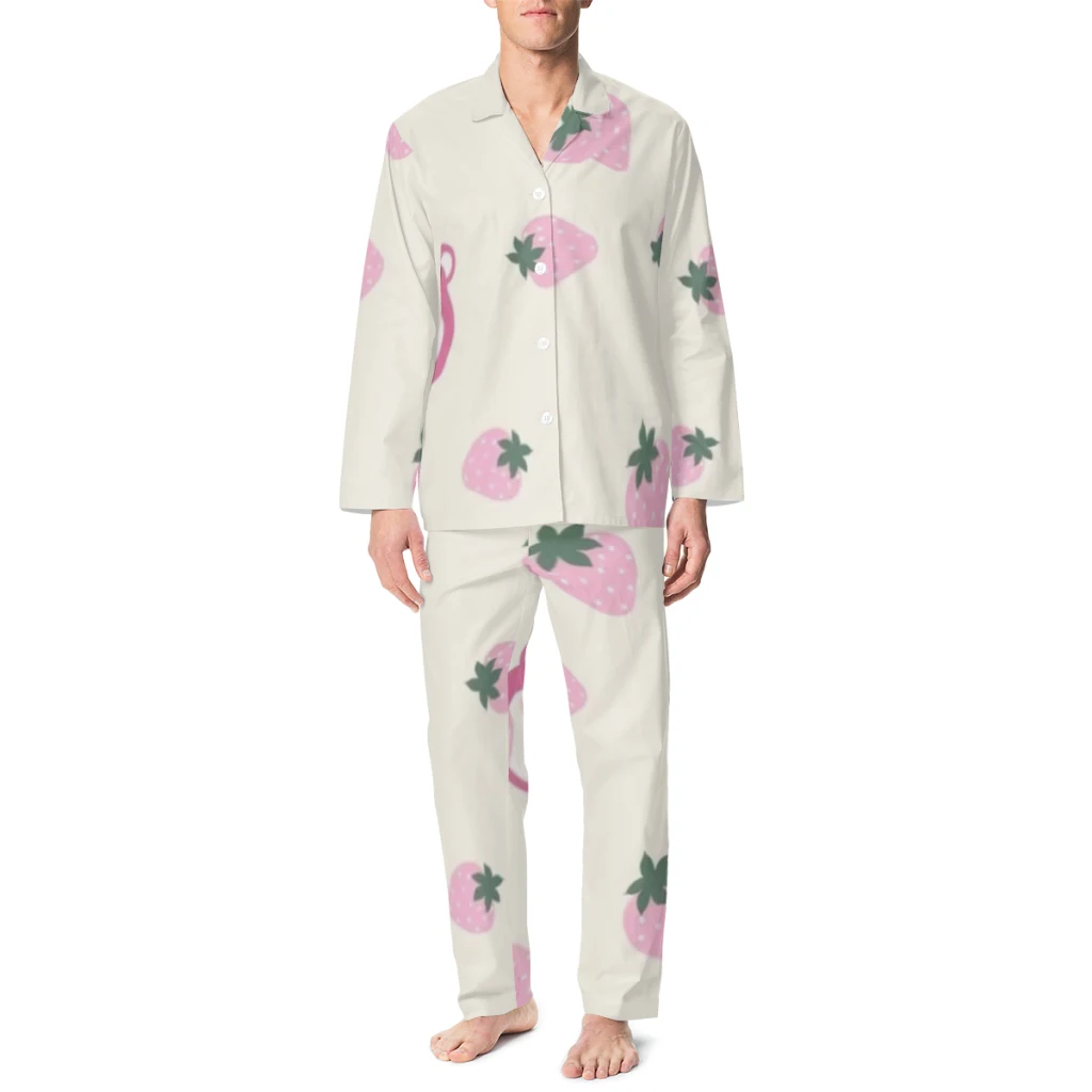 Белая пижама Disney Strawberry Bear выбранные узоры Minso милый стиль