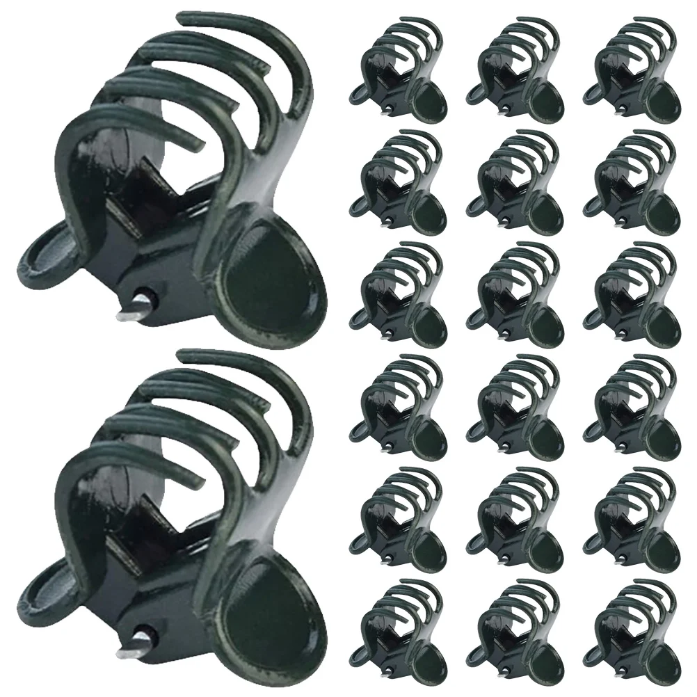 

60pcs Plant Support Clips Garden Fixing Clips Vine Clips Plastic Trellis Clips