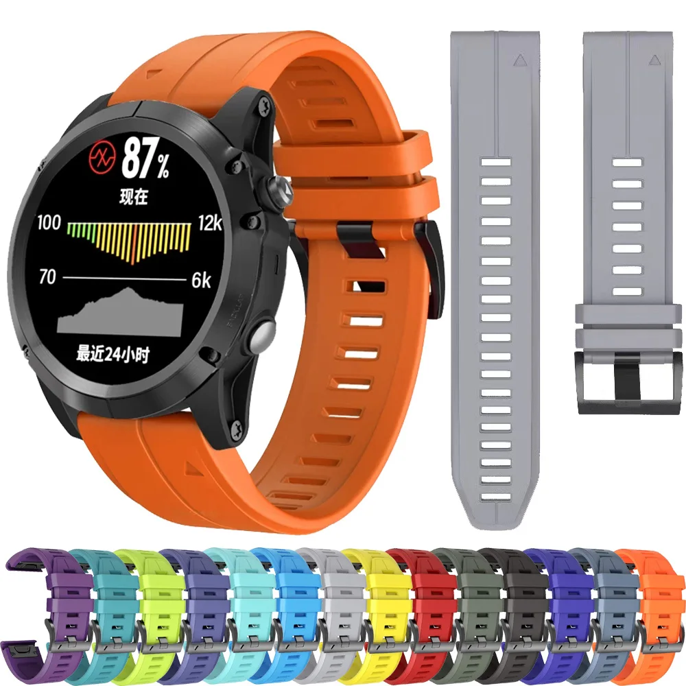 

Ремешок силиконовый для наручных часов Garmin Fenix EPIX 7X 7 5X 5Plus 6X 6Pro 935