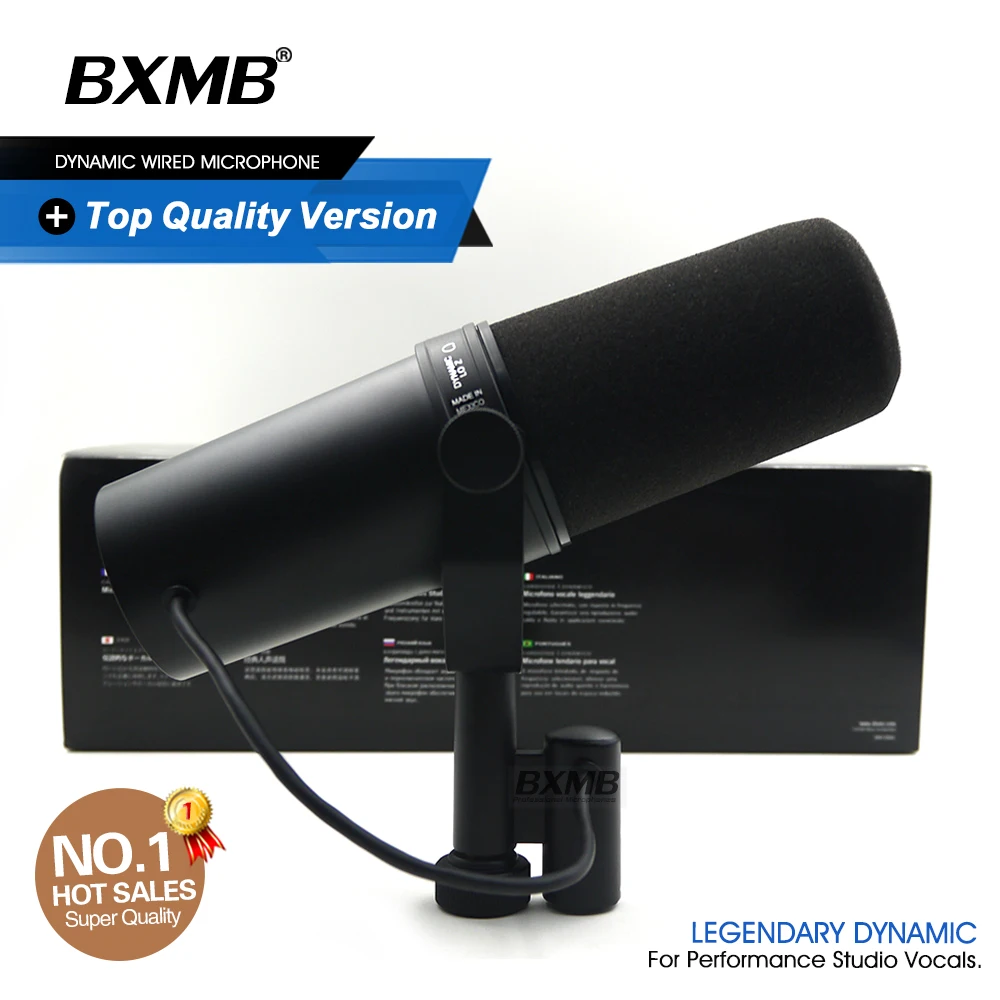 Профессиональный кардиоидный динамический микрофон SM7B выбираемая частотная