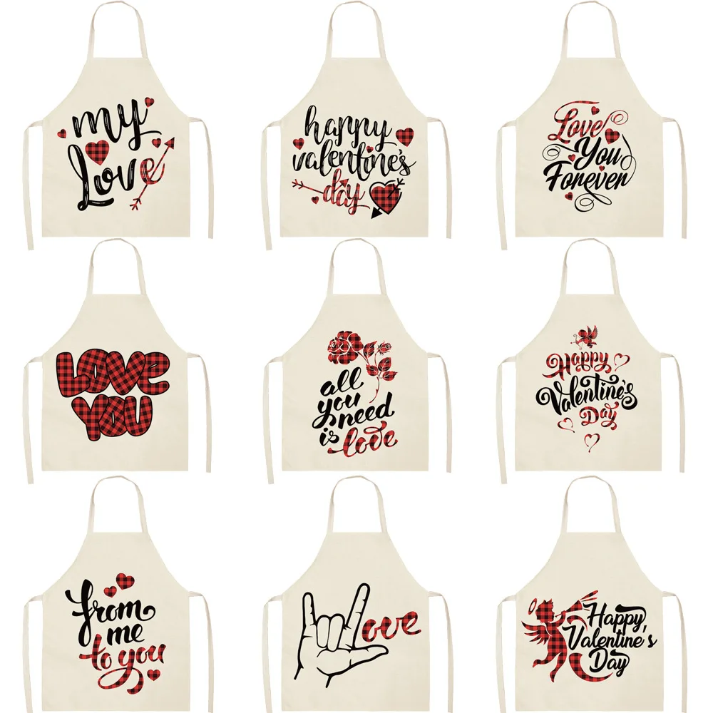 

Фартуки для кухни, с рисунком в виде сердца