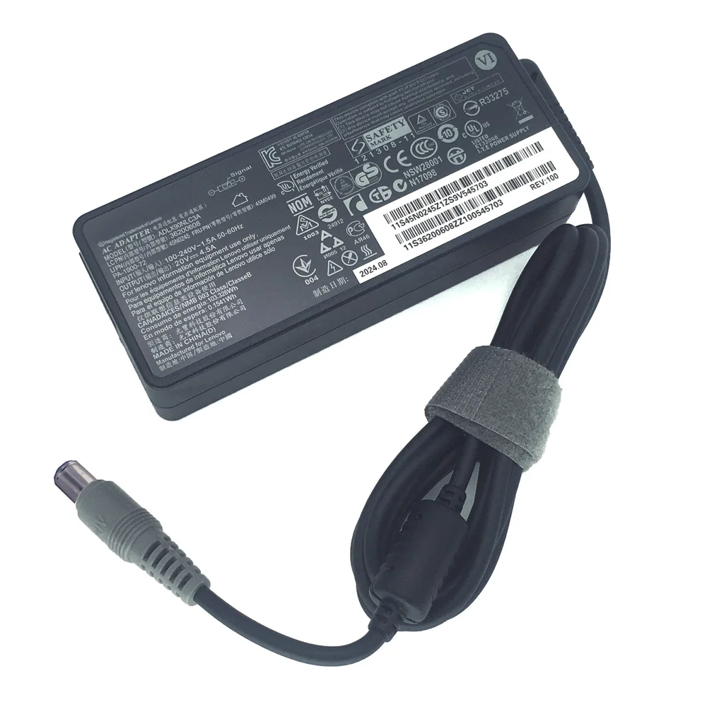 Фото Оригинальный адаптер для ноутбука 90 Вт для Lenovo ThinkPad E40 E50 L410 L412 L420 L421 L510 L512 L520, зарядное устройство 20 В 4,5 А №2