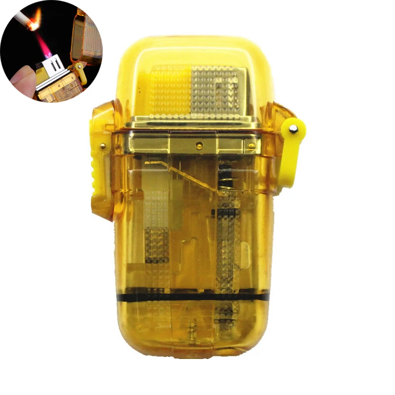 

Водонепроницаемая мини-зажигалка для сигар с розовым пламенем, надувная газовая ветрозащитная струйная зажигалка для кемпинга, мужской га...