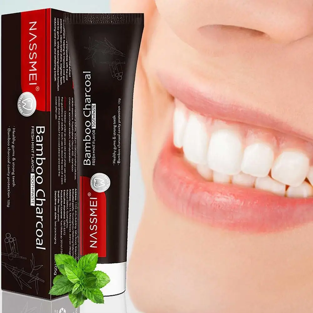 

105g Bamboo Charcoal Toothpaste Black Activated Carbon Tooth Paste Anti-sensitive Oral Care Remove Stains Plaque Fresh Breath