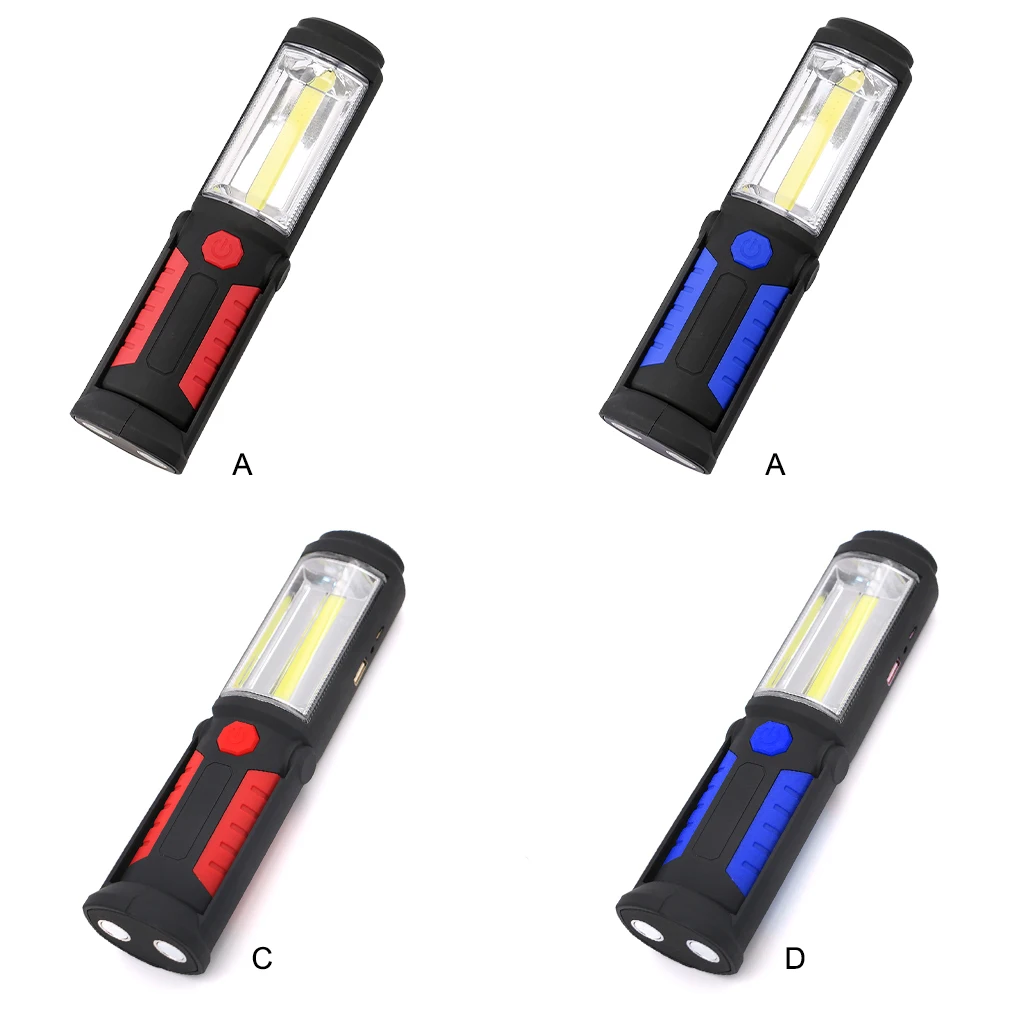 

Handheld LED Work Light Lamp Repair Flashlight Spotlight Blue Rechargeable