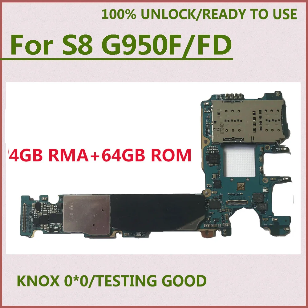 Оригинальная разблокированная материнская плата IMEI для Samsung Galaxy S8Plus G950F G950U G950FD S8