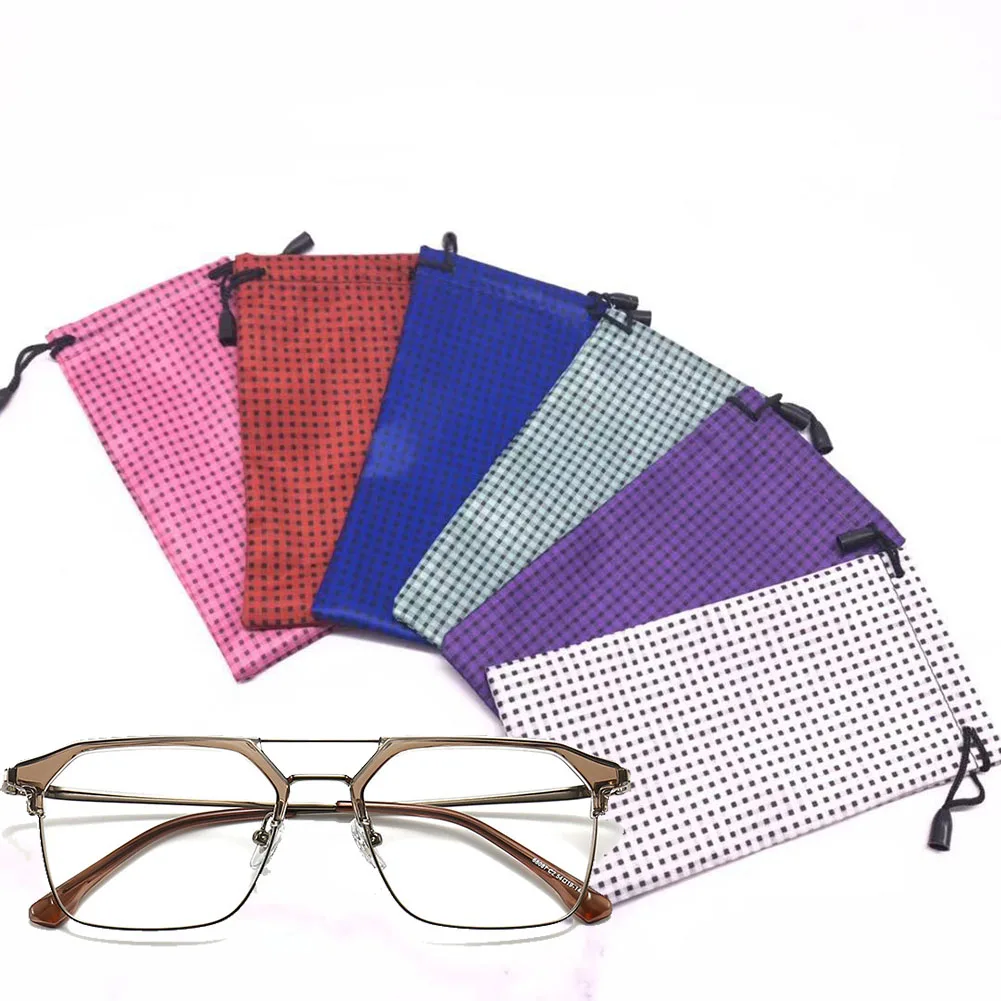 

Soft Cloth Glasses bag sunglasses case Waterproof Dustproof eyeglasses pouch Eyewear Accessories Black White Gray Sunglasses Bag