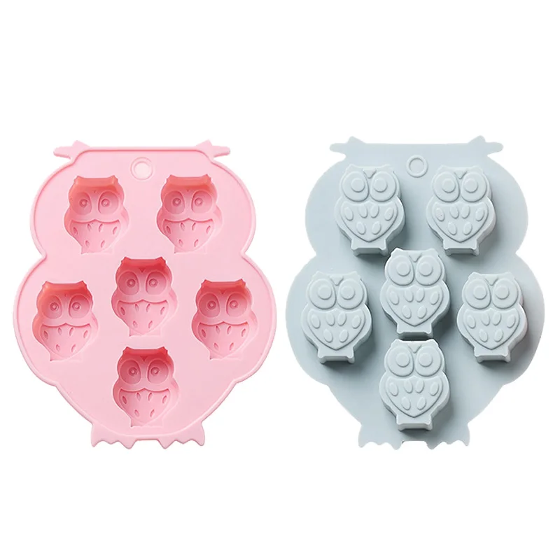 

1Pc Solid Color Silicone Owl Biscuit Mold Bakery NonStick Donut Chocolate Maker Handmade Dessert Molder Kitchen Baking Cake Tool