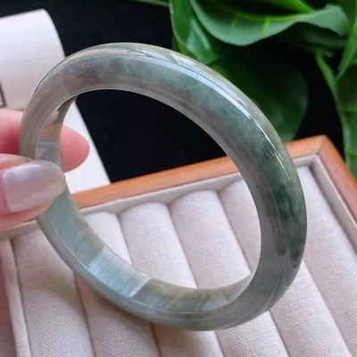 Ювелирные изделия zheru браслет из натурального бирманского нефрита 54 мм-62 мм