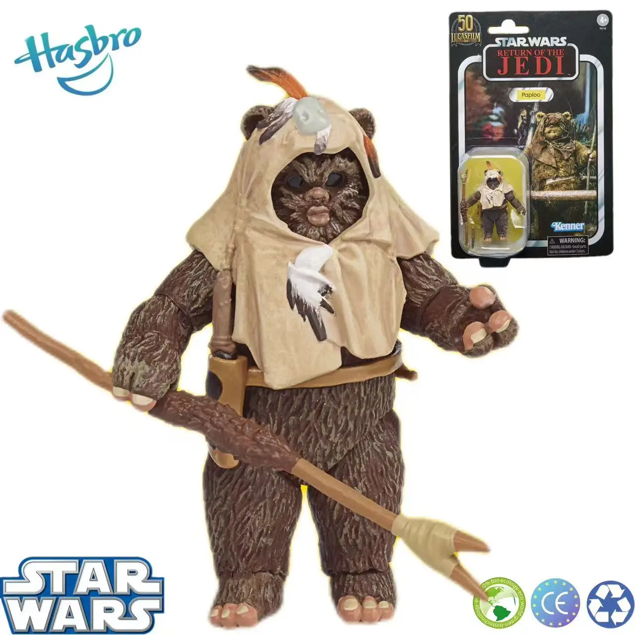 Hasbro Star Wars The Black Series Paploo the Ewok Return of the Jedi 40th Anniversary 3.75-Inch  Collection Action Figure