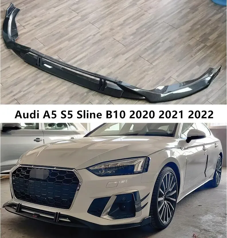 6 шт. передний бампер для Audi A5 S5 Sline B10 2020 2021 2022 спойлер сплиттеры крышка из