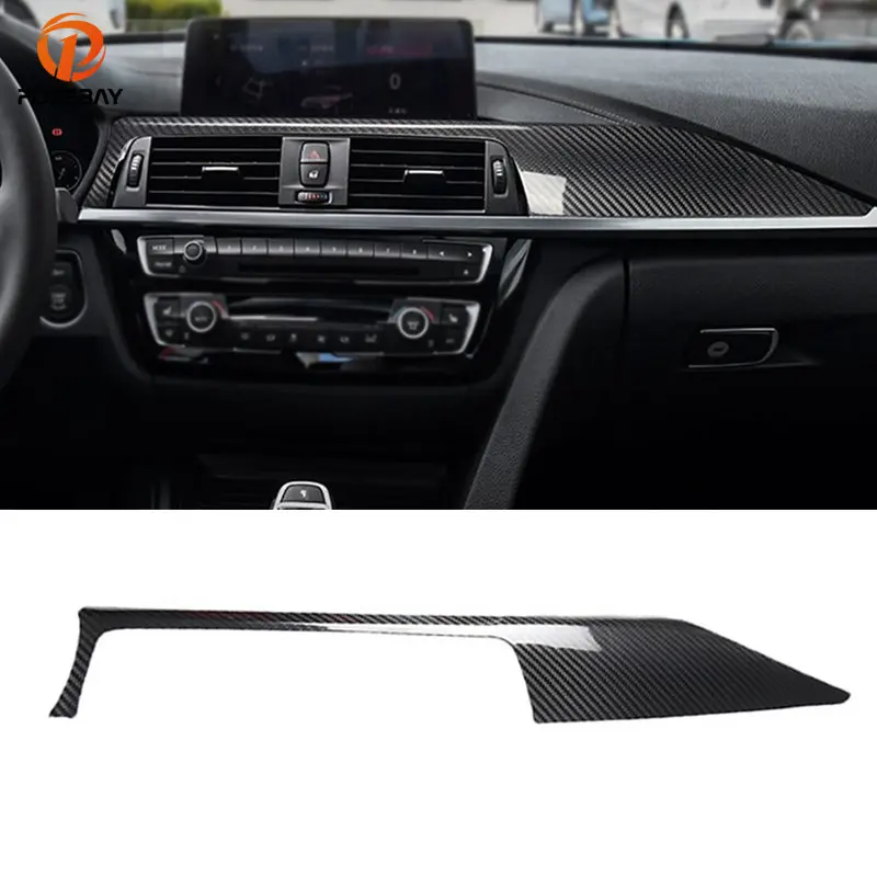 

Карбоновая черная Центральная панель панели приборной панели для BMW 3 серии F30 F31 2012-2019/для BMW 4 серии F32 F33 2013-2019