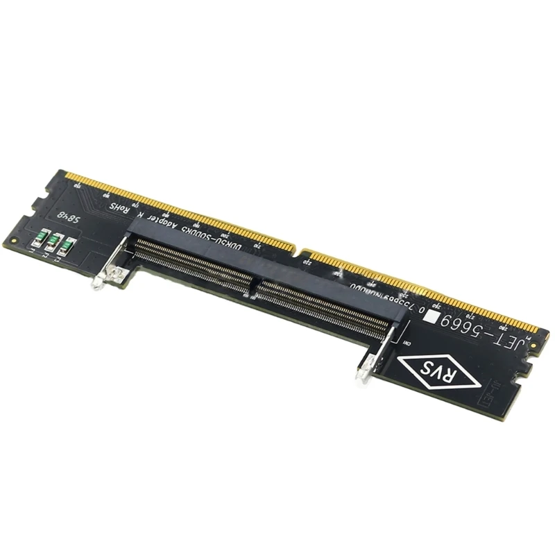 

JET-5669 Adapter Card DDR5 Adaptor Laptop DDR5 Memory Tester U-DIMM to SO DDR5 Converter Conversion Card with Fuses