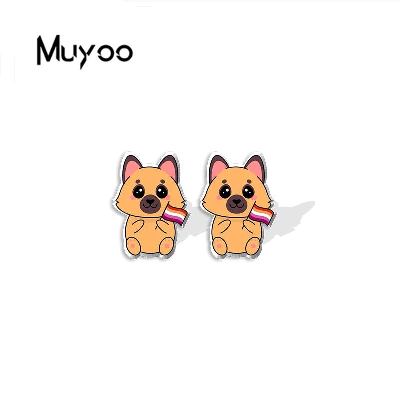 2022 Новое поступление Модные Разноцветные серьги-гвоздики в виде мультяшной