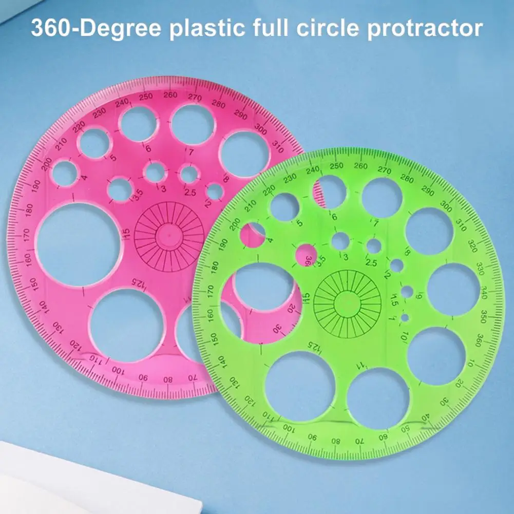 

Без заусенцев, яркий цветной шаблон, линейка, инструмент геометрической формы, круглая линейка, подарок на день рождения