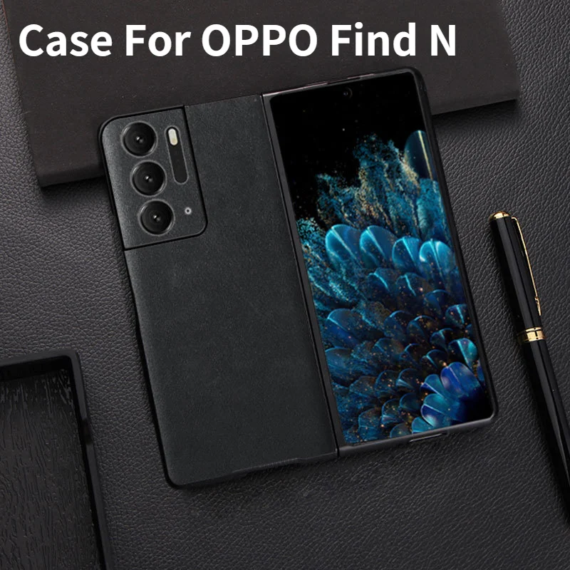 

Чехол Oppo Find N, чехол-книжка Oppo, чехол для Oppo Find N из натуральной кожи, Роскошный чехол для телефона