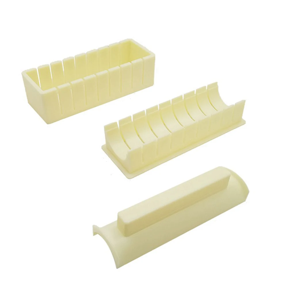 

10pcs Quick Sushi Maker Rice Press Mold Sushi Mould Sushi Maker Vegetable Meat Rolling Tool Cake Roll Mold Kitchen Accessories