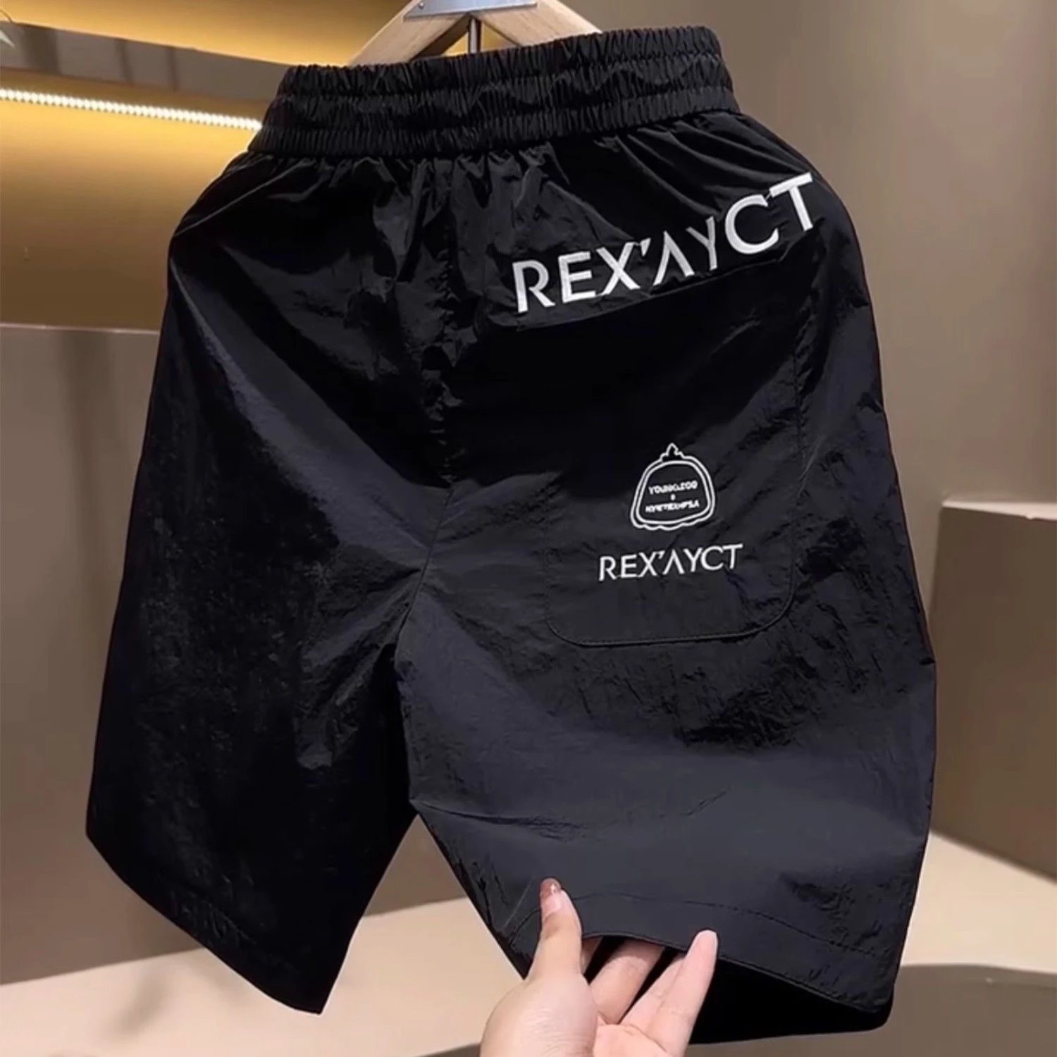 Новые летние шорты Pu Shuai Quick-Drng мужские тонкие повседневные дышащие пляжные брюки